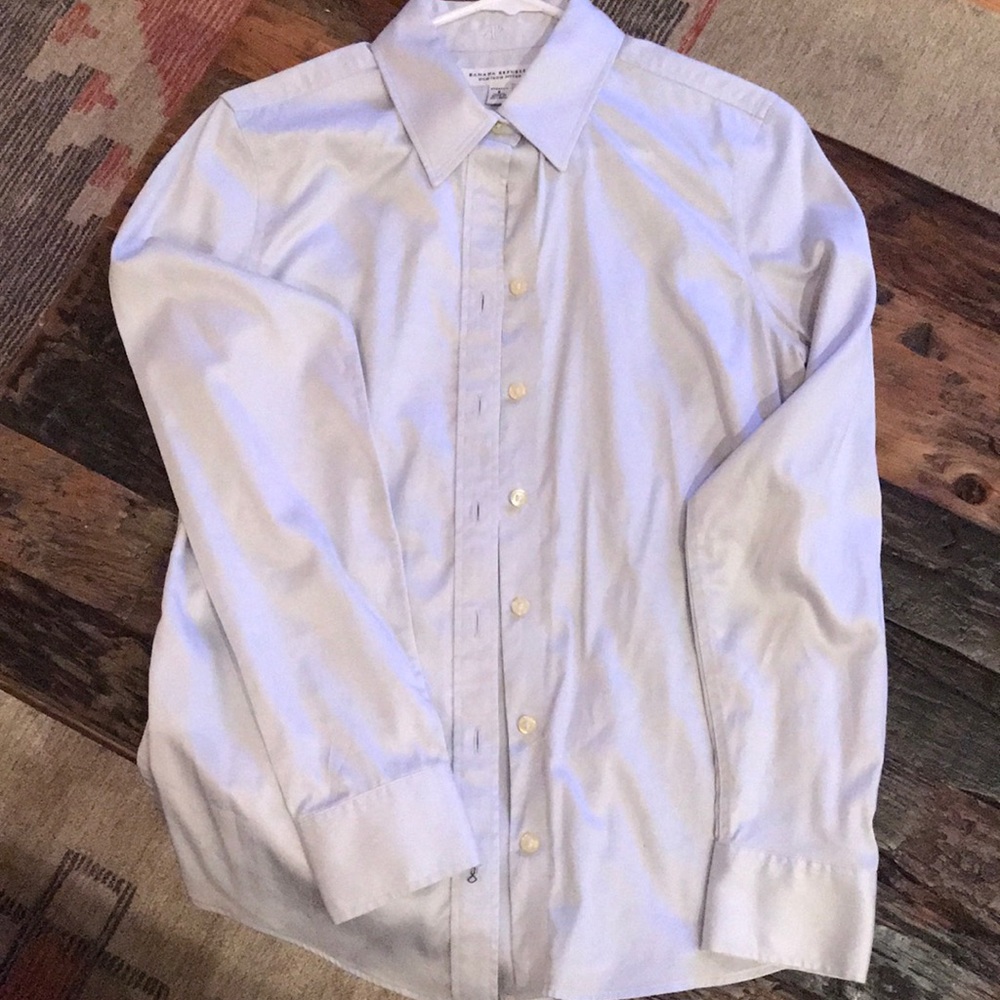 Women’s pale blue button down